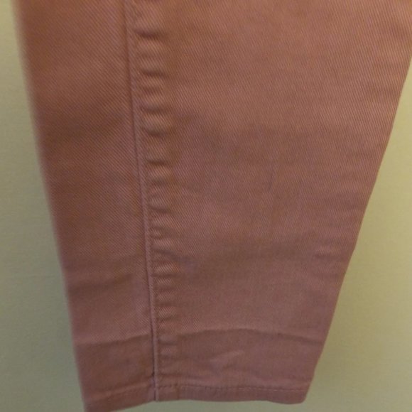 Pink Levi Jeans, Vintage 28 x 28 Levis Skinny Jeans, Women Pants 5 Pocket Zipper - Picture 8 of 8